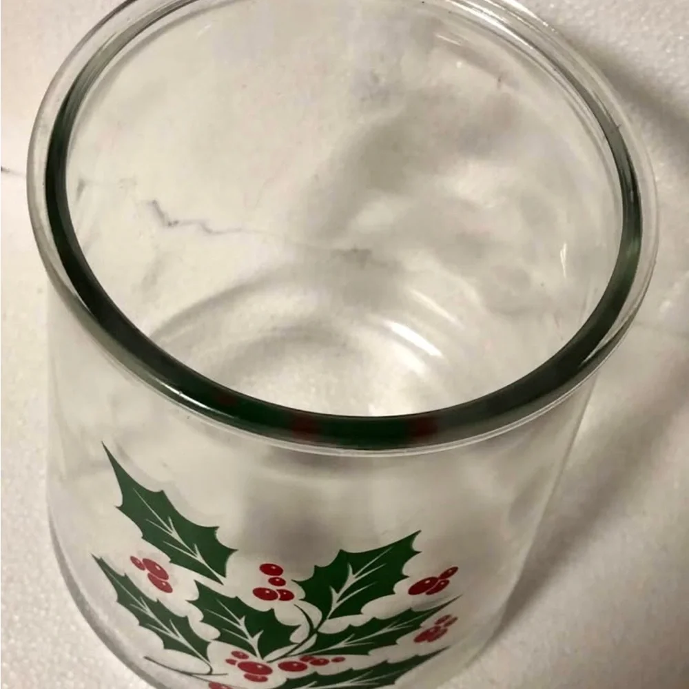 Big Clear GLASS Hurricane Jar Candle Holder Stand Vase 7.25”